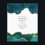 Prospectus 11,4 Cm X 14,2 Cm Géode turquoise et or Agate Mariage en pierre<br><div class="desc">Aquarelle turquoise et faux feuille d'or agate pierre faire-part de mariage personnalisable selon vos spécifications d'événement. Idéal pour un thème ou un mariage de jardin. Les enveloppes ne sont pas incluses. Pour des invitations plus épaisses avec enveloppes incluses et des produits correspondants sur le même thème, veuillez consulter la collection...</div>