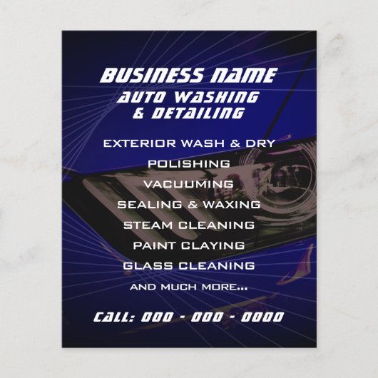 Prospectus 11,4 Cm X 14,2 Cm Géométrique automobile moderne (Devant)