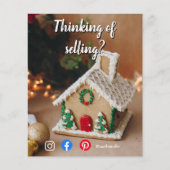 Prospectus 11,4 Cm X 14,2 Cm Gingerbread immobilier flyer client (Devant)