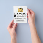 Prospectus 11,4 Cm X 14,2 Cm Gold Cat, Pet Store & Groomers (main)