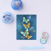 Prospectus 11,4 Cm X 14,2 Cm Golden butterflies (Simple)