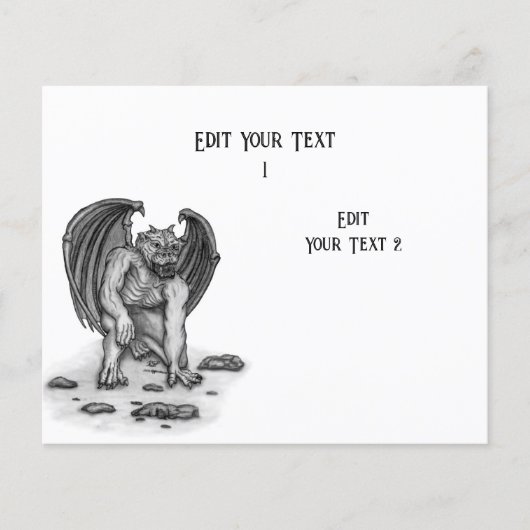 Prospectus 11,4 Cm X 14,2 Cm Golem Gargoyle (Devant)