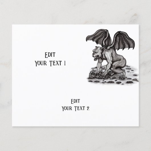 Prospectus 11,4 Cm X 14,2 Cm Golem Gargoyle (Devant)