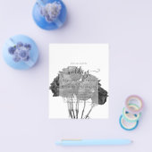 Prospectus 11,4 Cm X 14,2 Cm Gothique Noir Rose Goth Wedding Invitation (Simple)