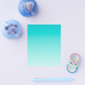 Prospectus 11,4 Cm X 14,2 Cm gradient aqueux turquoise (Simple)