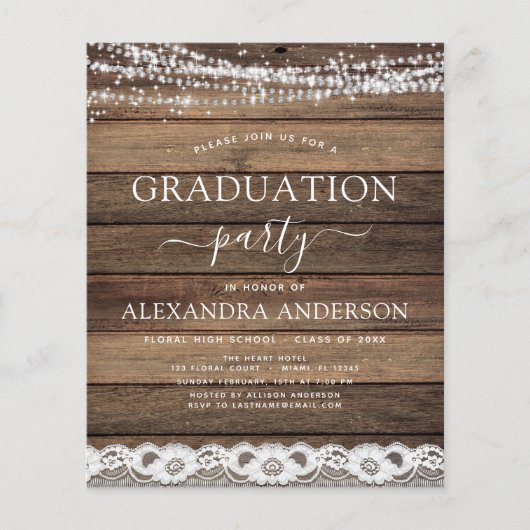 Prospectus 11,4 Cm X 14,2 Cm Graduation budgétaire Rustic Farmhouse 2022 (Devant)