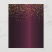 Prospectus 11,4 Cm X 14,2 Cm Graduation party Bourgogne budget invitation 2025 (Dos)