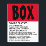 Prospectus 11,4 Cm X 14,2 Cm Gras moderne, Classe Boxe Advert Flyer<br><div class="desc">Moderne Gras,  Classe Boxing Advert Flyers Par Le Magasin Carte de visite.</div>