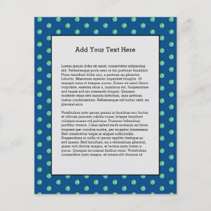 Prospectus 11,4 Cm X 14,2 Cm Green Planet Dots Jour des terres Environnement éc