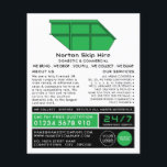 Prospectus 11,4 Cm X 14,2 Cm Green Skip, Skip/Dumpster Company Advertising<br><div class="desc">Green Skip,  Skip/Dumpster Company Annonces Publicitaires Par Le Magasin Carte de visite.</div>