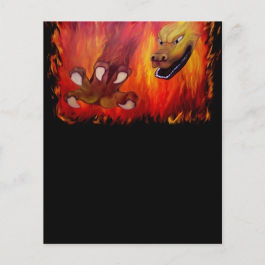 Prospectus 11,4 Cm X 14,2 Cm Griffe du dragon rouge (Devant)