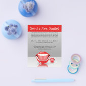 Prospectus 11,4 Cm X 14,2 Cm Grosse Bouche Petite dentiste Dentistère Dentaire  (Simple)