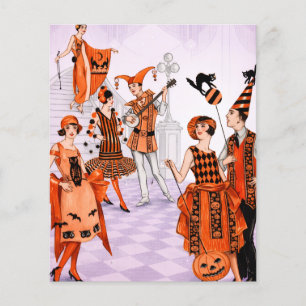 Prospectus 11,4 Cm X 14,2 Cm Halloween Art Déco vintage 1920