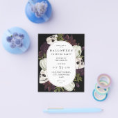 Prospectus 11,4 Cm X 14,2 Cm Halloween violet fleur et crâne budget (Simple)