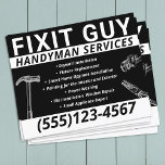 Prospectus 11,4 Cm X 14,2 Cm Handyman Carpentry<br><div class="desc">Handyman Carpentry flyer publicitaire</div>