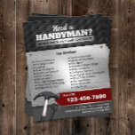 Prospectus 11,4 Cm X 14,2 Cm Handyman Service de maintenance Metal professionne<br><div class="desc">Service Professionnel Handyman Réparation Service d'entretien Flyers métalliques.</div>