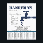 Prospectus 11,4 Cm X 14,2 Cm Handyman Services de plomberie Éteindre le prospec<br><div class="desc">Flyers modernes pour Handyman</div>