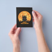 Prospectus 11,4 Cm X 14,2 Cm Happy halloween maison hantée (main)
