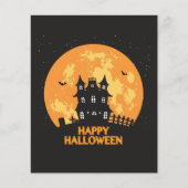 Prospectus 11,4 Cm X 14,2 Cm Happy halloween maison hantée (Devant)