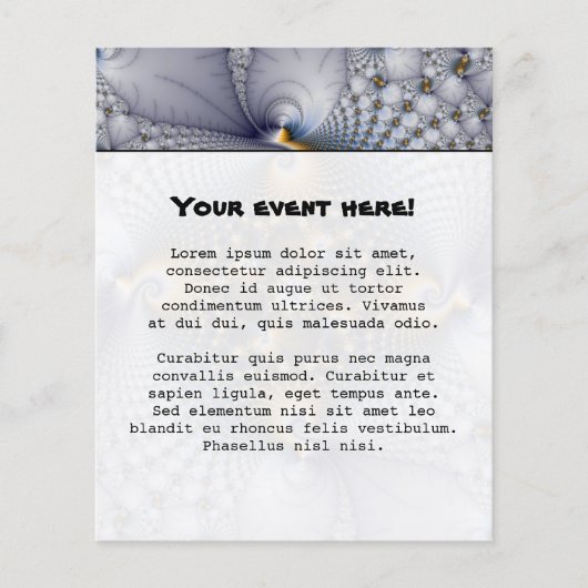 Prospectus 11,4 Cm X 14,2 Cm Hooked And Netted - Fractal (Devant)