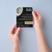 Prospectus 11,4 Cm X 14,2 Cm Horloge Antique, Horologiste Publicité (main)