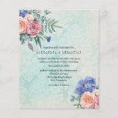 Prospectus 11,4 Cm X 14,2 Cm Hydrangées rustiques budgétaires sur Mariage vert (Devant)