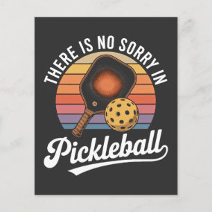 Prospectus 11,4 Cm X 14,2 Cm il n'y a pas de désolé en pickleball