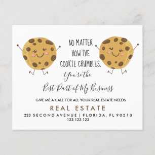 Prospectus 11,4 Cm X 14,2 Cm immobilier COOKIE références Faire-part