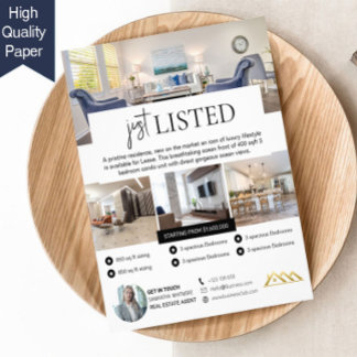 Prospectus 11,4 Cm X 14,2 Cm Immobilier moderne juste listé
