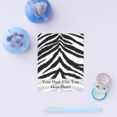 Prospectus 11,4 Cm X 14,2 Cm Impression de la peau Zebra (Simple)