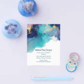 Prospectus 11,4 Cm X 14,2 Cm Industrie Abstraite de l'encre d'alcool (Simple)