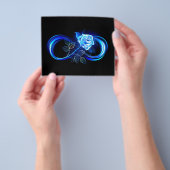 Prospectus 11,4 Cm X 14,2 Cm Infini lumineux avec rose bleue (main)