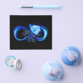 Prospectus 11,4 Cm X 14,2 Cm Infini lumineux avec rose bleue (Simple)
