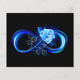 Prospectus 11,4 Cm X 14,2 Cm Infini lumineux avec rose bleue