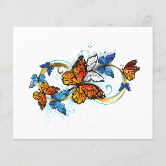 Prospectus 11,4 Cm X 14,2 Cm Infinité de papillons monarques (Devant)