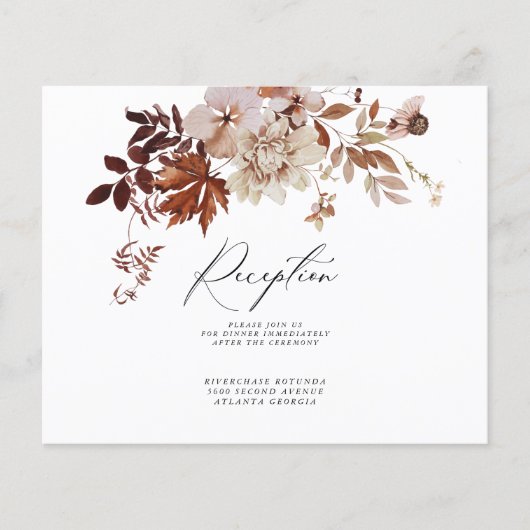 Prospectus 11,4 Cm X 14,2 Cm Infos Réception Automne |Flyer budgétaire (Devant)