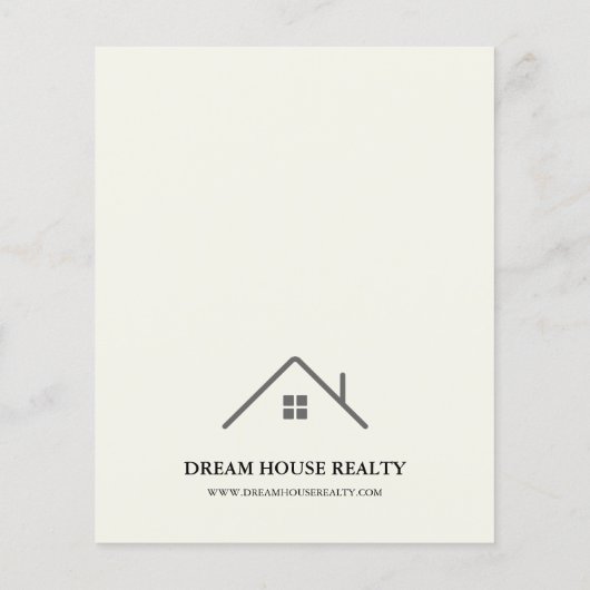 Prospectus 11,4 Cm X 14,2 Cm Introduction à l'immobilier unique (Dos)