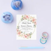 Prospectus 11,4 Cm X 14,2 Cm Invitation à la douche nuptiale budget. (Simple)