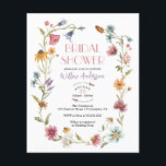 Prospectus 11,4 Cm X 14,2 Cm Invitation à la douche nuptiale du Fleur sauvage B<br><div class="desc">Ce design se compose d'un délicat bouquet de couronnes de fleurs sauvages peints à la main et de verdure,  ainsi que d'une belle combinaison de polices modernes et rustiques. Voir la collection entière pour plus d'articles correspondants !</div>