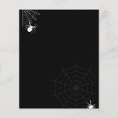 Prospectus 11,4 Cm X 14,2 Cm Invitation à la fête d'Halloween Budget (Dos)