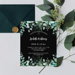 Prospectus 11,4 Cm X 14,2 Cm Invitation à l'anniversaire de la forêt noire d'eu<br><div class="desc">Veuillez noter que cette invitation est sur papier de prospectus et très mince. Les enveloppes ne sont pas incluses. Pour des invitations plus épaisses (même conception), veuillez visiter notre magasin. Une invitation branchée pour une fête d'anniversaire de 40ème (ou tout autre âge), enchantée thème de la forêt. Un arrière -...</div>