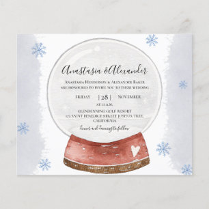 Prospectus 11,4 Cm X 14,2 Cm Invitation à un budget de Noël pour une cérémonie 