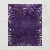 Prospectus 11,4 Cm X 14,2 Cm Invitation budgétaire Masquerade violet Quinceaner (Dos)
