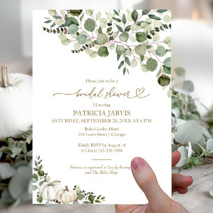 Prospectus 11,4 Cm X 14,2 Cm Invitation de Baby Shower automnal à budget maîtri