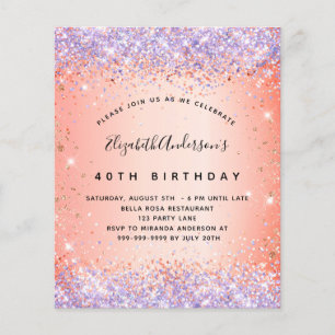 Prospectus 11,4 Cm X 14,2 Cm Invitation de budget de fête d'anniversaire paille