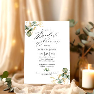 Prospectus 11,4 Cm X 14,2 Cm Invitation de douche de mariée Budget Verdure