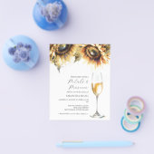 Prospectus 11,4 Cm X 14,2 Cm Invitation de douche nuptiale Budget Sunflowers (Simple)