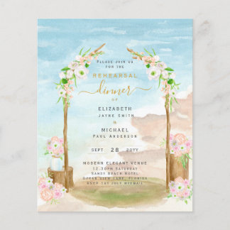 Prospectus 11,4 Cm X 14,2 Cm INVITATION de la répétition côtière de BUDGET Beac