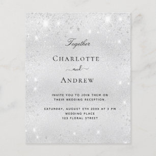 Prospectus 11,4 Cm X 14,2 Cm Invitation de mariage élégante et économique avec