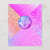 Prospectus 11,4 Cm X 14,2 Cm Invitation de soirée disco budget (Dos)